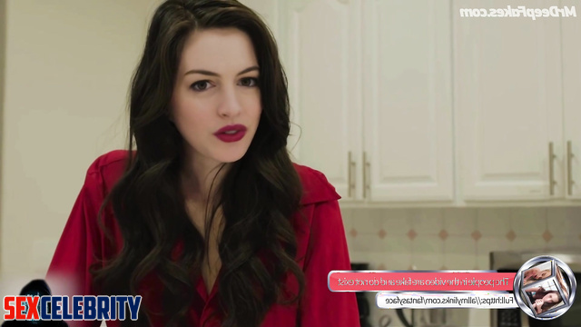 Sexy lady in red fucking so hot / Anne Hathaway in deep learning program
