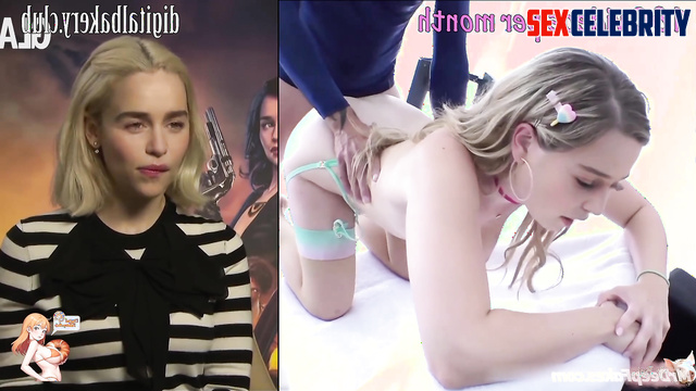 All her holes were fucked and licked - Emilia Clarke hot celebrity sex