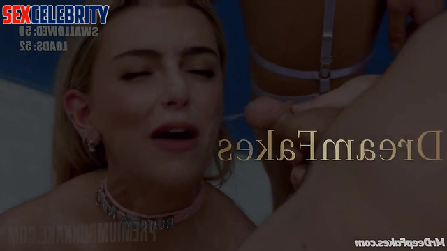 Lots of guy cumed her mouth to the fullest / Elizabeth Turner bukkake ai