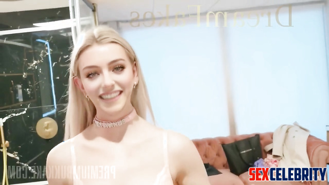 Lots of guy cumed her mouth to the fullest / Elizabeth Turner bukkake ai
