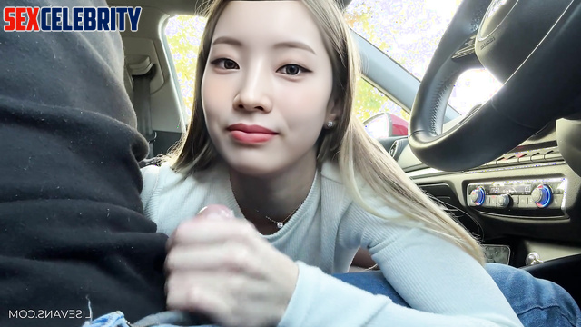 Car is just a blowjob place for her, Dahyun (다현 트와이스) smart face change