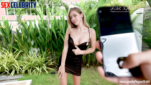 Your girlfriend asked you to stick into her mouth near pool, ai Lia 리아 있지