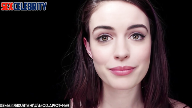 Pretty Anne Hathaway told everybody about gangbang experience, face swap