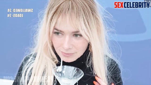 Crazy blonde loves to eat sperm - deepfake Lena Headey