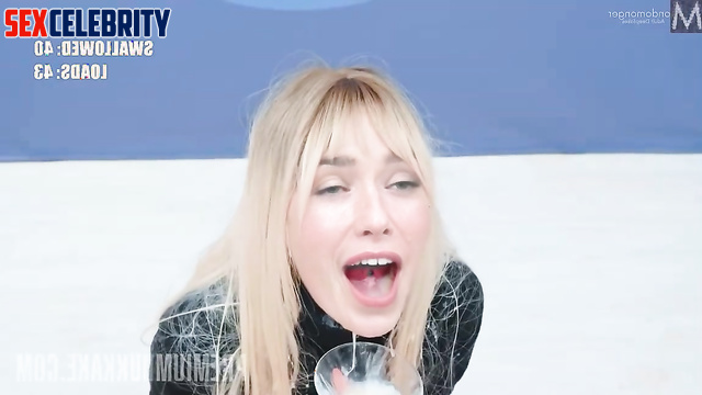 Crazy blonde loves to eat sperm - deepfake Lena Headey