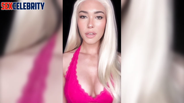Blonde is going to fuck you in mouth and ass, Madison Beer solo sex scene
