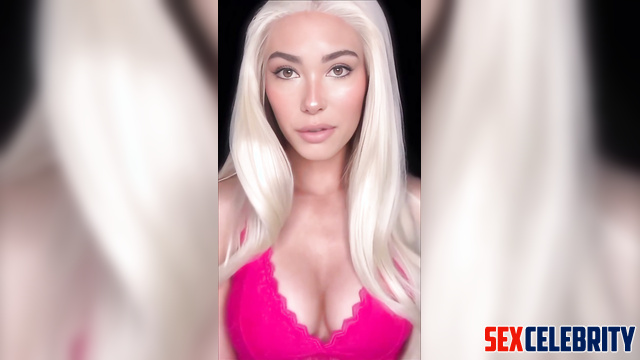Blonde is going to fuck you in mouth and ass, Madison Beer solo sex scene