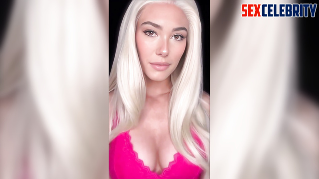 Blonde is going to fuck you in mouth and ass, Madison Beer solo sex scene