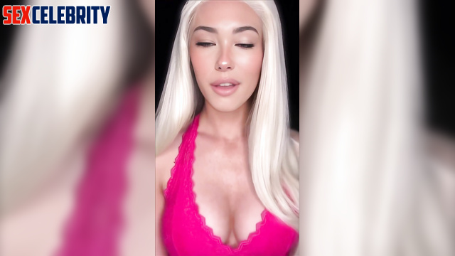 Blonde is going to fuck you in mouth and ass, Madison Beer solo sex scene