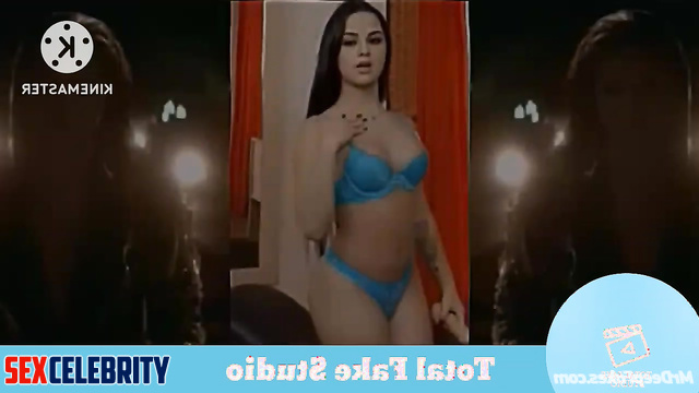 Trans Selena Gomez deepfake enjoys dildo and jerks off