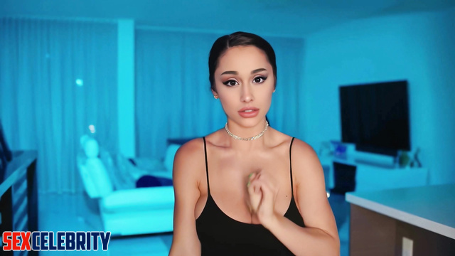Playful brunette doesn't like to be alone - Ariana Grande deepfake erotic