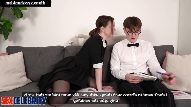 Nerds fucking with a big pleasure - Greta Thunberg in deepfake erotic