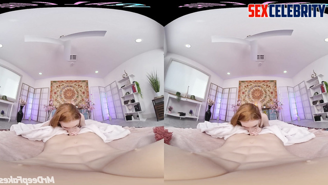 VR porn with Hollywood celebrity Sophia Lillis [he woke up from blowjob]