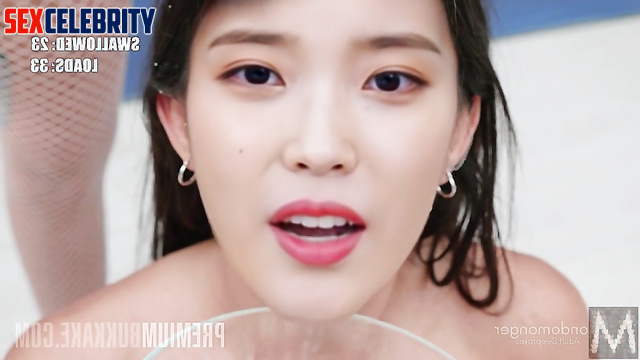 Her first bukkake porn shooting - IU (이지은 가짜 연예인 포르노) smart face change