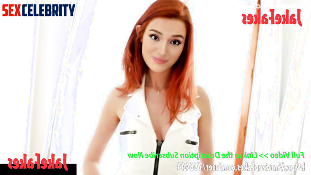 Beauty redhead lady doesn't mind sitting on your dick, Bella Thorne A.I.