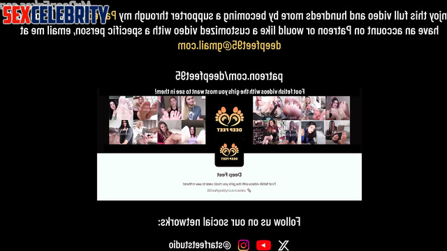 Amazing footjob by her oiled heels / Katy Perry deep learning program