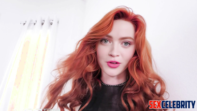 Naughty redhead Sadie Sink fucks with boyfriend of her best friend nude