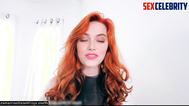 Emma Stone sex tapes in fishnet stockings loves to fuck doggy style and give deep blowjobs