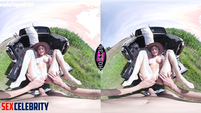 (VR deepfake) Busty MILF Jennifer Lawrence fucked outdoors