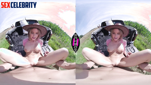 (VR deepfake) Busty MILF Jennifer Lawrence fucked outdoors