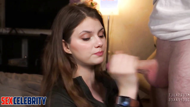 Stepbrother cumed her lips and chin, Dafne Keen in deepfake video