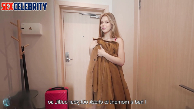 Erin Moriarty showed her friend an anal plug right in the corridor, A.I.
