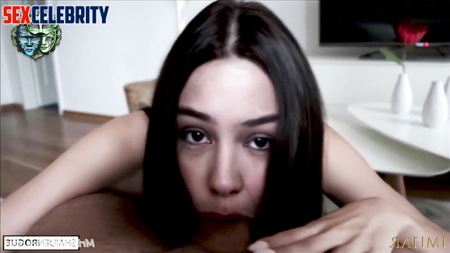 Courtney Eaton seduced her producer and sucked his cock - face swap