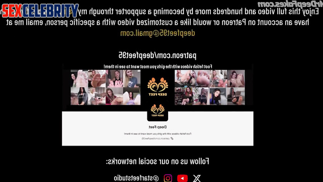 Mistress Emma Stone face swap makes her slave worship her feet