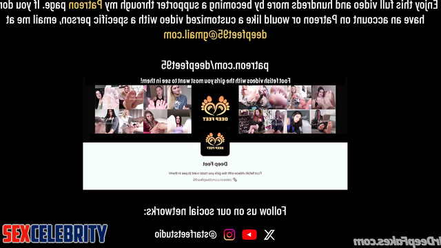 Tracy Cortez fakes feet tickling while she laughs cutely closeup