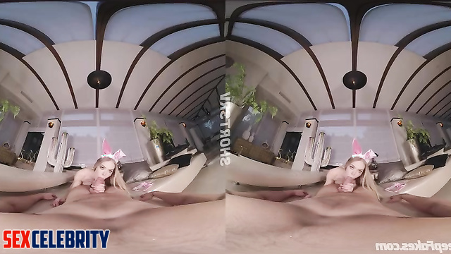 Sexy rabbit in pink underwear fucking so hot, Amanda Seyfried pov fakeapp
