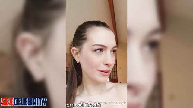 Anne Hathaway loves to walk around naked - real fakes