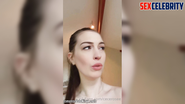 Anne Hathaway loves to walk around naked - real fakes