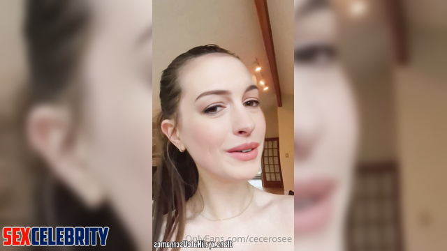 Anne Hathaway loves to walk around naked - real fakes