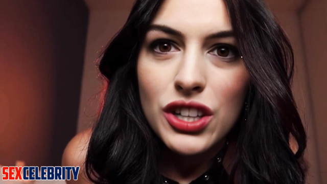 Lustful Anne Hathaway wants to play with this dildo tonight (real fake)