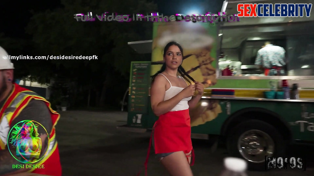 Face swap Michelle Rodriguez - Taco Food Truck