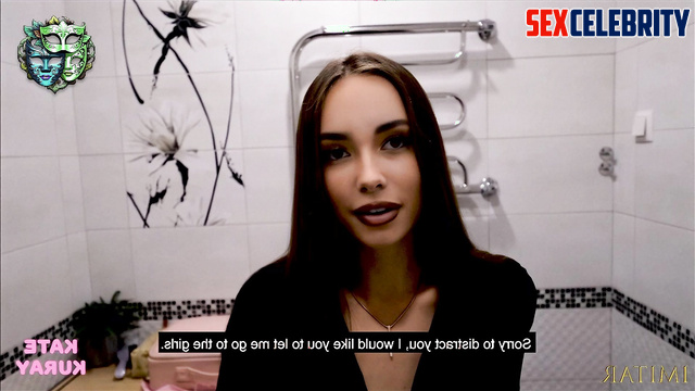 Madison Beer made a quick blowjob in the toilet, pov deepfake video