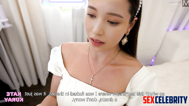 She fucked herself with a big dildo and your cock / Mina (미나 트와이스) A.I.