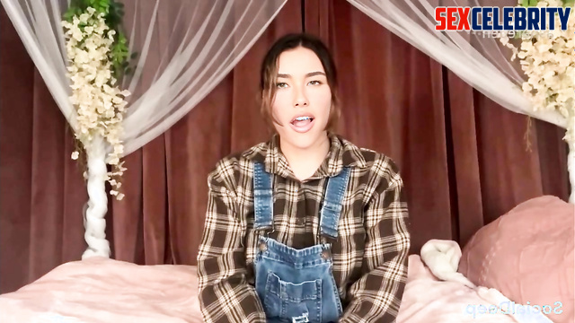 Busty cowgirl fucked by a dildo machine - deepfake Madison Beer