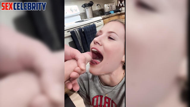 She always eats sperm as dessert / Scarlett Johansson in deepfake erotic