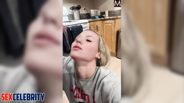 She always eats sperm as dessert / Scarlett Johansson in deepfake erotic