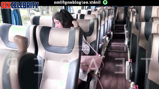 Deepfake Hailee Steinfeld - Public Handjob on the Bus – Cock Flashing