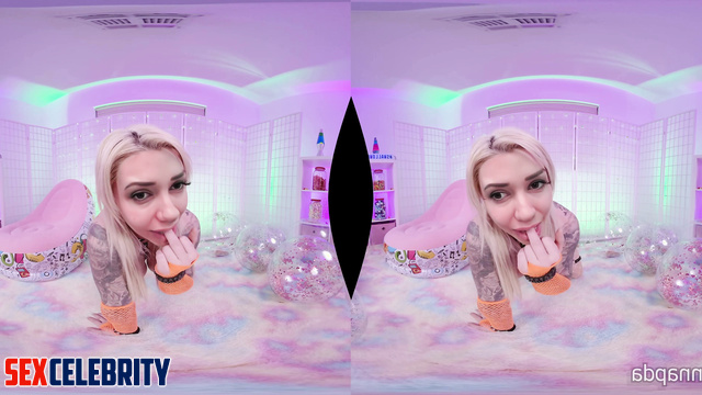 Alanah Pearce fakeapp POV VR in heels and fishnets is waiting for your cock in her anal