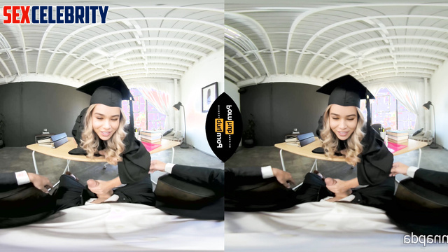 Graduate Hailee Steinfeld fake POV VR celebrates graduation with hot sex