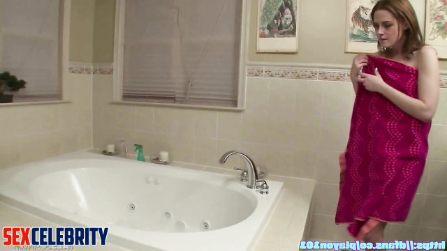 She loves to masturbate under running water, Kristen Stewart face swap