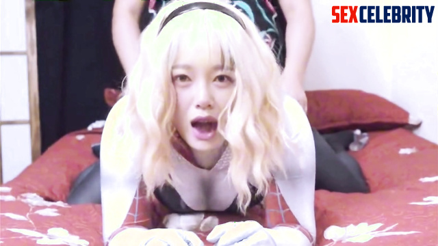 Fake Sejeong (세정) with spider costume doggy style fuck