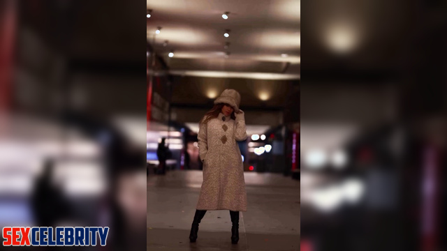 AI Jackie Guerrido does Time Square parking lot blowjob