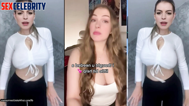 Anne Hathaway gave you her best porn compilation, enjoy