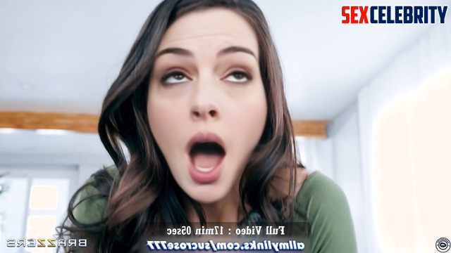 Guy fucked Anne Hathaway sweetly without taking off her panties, fakeapp