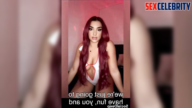 Dua Lipa puts on her sexy nurse costume and tells you how to jerk off right (AI)