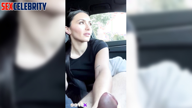 Hot AI Latina Penelope Menchaca having sex in the parking lot